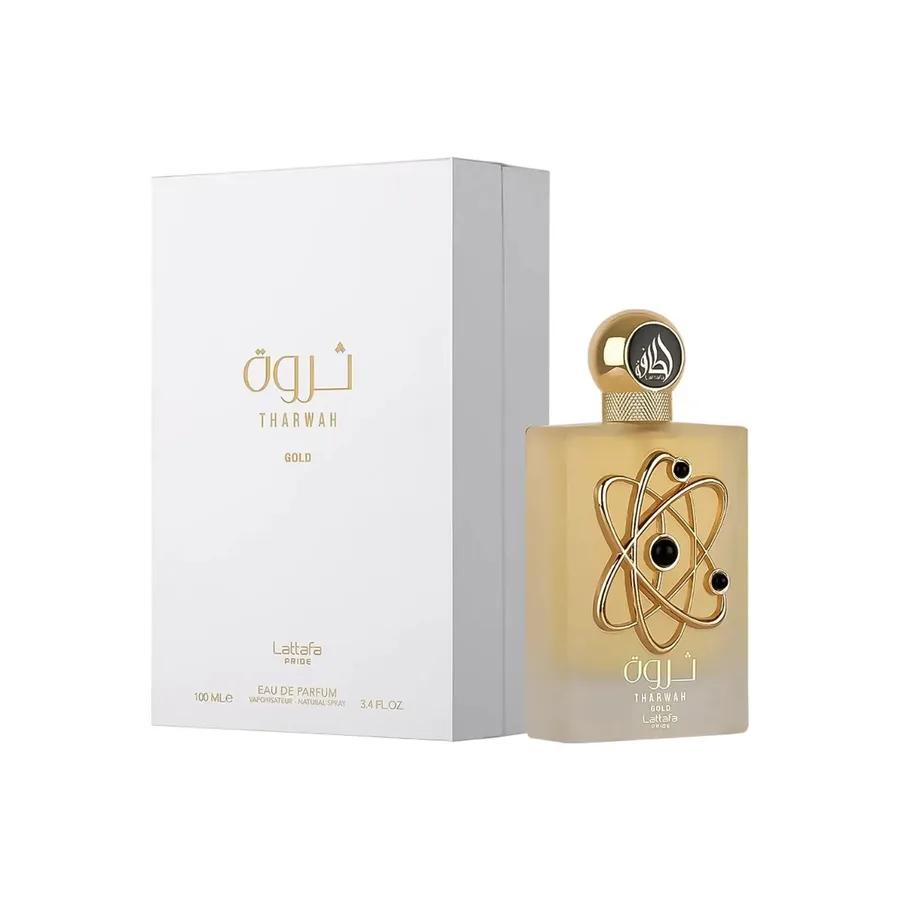 Perfume Lattafa Tharwah Gold Eau de Parfum Unissex 100ml